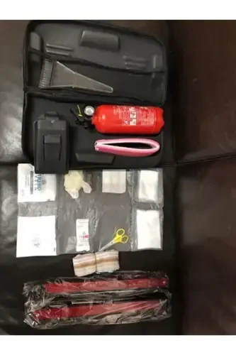 Дорожный набор первой помощи класса люкс в сумке 1 кг огнетушитель 4 цвета - 3