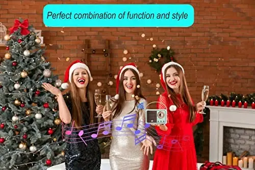 Dosmix Retro Bluetooth Karnay, Vintaj Dekor, Kichik Simsiz Bluetooth Karnay, Oshxona Stoli Yotoq Xonasi Ofis Partiyasi Tashqi Kawaii Android/iOS Qurilmalari Uchun Sevimli Eski Moda Uslubi (Ko'k) - 2