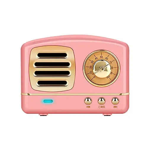 Dosmix Simsiz Stereo Retro Karnay, Kuchli Ovozli Ko'chma Bluetooth Vintaj Karnay, Qo'ng'iroqlarga Javob Berish, Alexa Qo'llab-quvvatlashi, TF Karta, Oshxona Yotoqxonasi Partiya Tashqi Android iOS Yog'och uchun AUX - 2