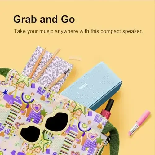 DOSS SoundBox Touch simsiz Bluetooth karnayi-12W HD boy ovoz, boy bas, IPX5 suv o'tkazmaydigan, 20 soat tinglash vaqti, erkaklar, ayollar, o'smirlar, ofis, uy uchun ideal Rojdestvo va Oq fil sovg'asi, och qizil - 6