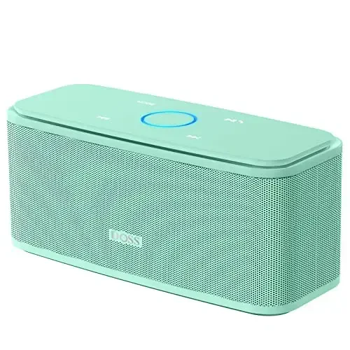 DOSS SoundBox Touch Wireless Bluetooth Speaker-12W HD Sound with Rich Bass, IPX5 Waterproof, 20H Playtime, Ideal Christmas & White Elephant Gift for Men, Women, Teens, Office, Home, Travel-Green - DOSS