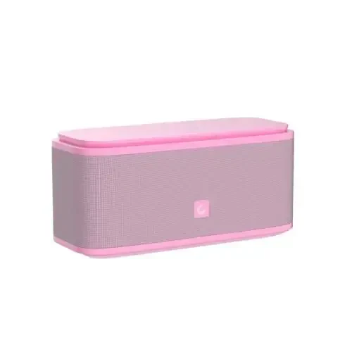 DOSS SoundBox Touch Wireless Bluetooth Speaker-12W HD Sound with Rich Bass, IPX5 Waterproof, 20H Playtime, Ideal Christmas & White Elephant Gift for Men, Women, Teens, Office, Home, Travel-Pink - 4