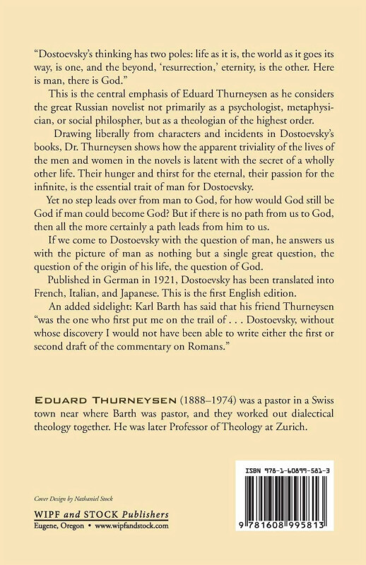 Dostoevskiy (qog'oz) - EDUARD THURNEYSEN; KEITH CRIM