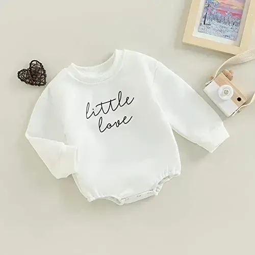 DOSYZTO Baby Boy Girl Bubble Shirt Romper Outfit Short Sleeve Summer Bodysuit Top Newborn Oversized Crewneck Jumpsuit - 3
