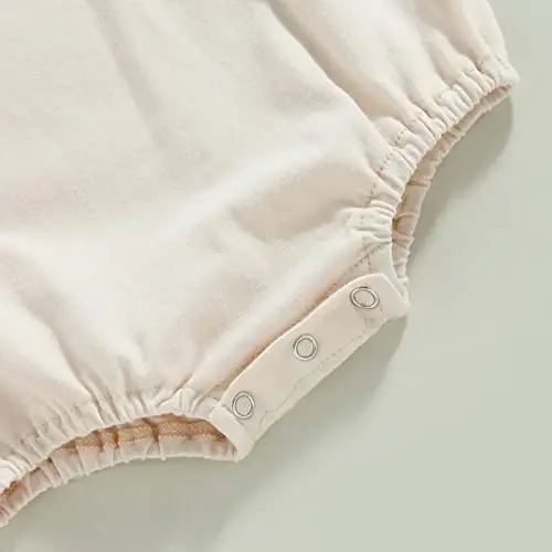 DOSYZTO Baby Boy Girl Bubble Shirt Romper Outfit Short Sleeve Summer Bodysuit Top Newborn Oversized Crewneck Jumpsuit - 6