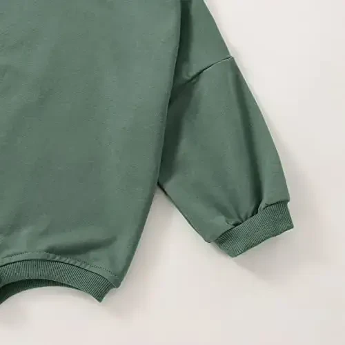 DOSYZTO Baby Boy Girl Bubble Shirt Romper Outfit Short Sleeve Summer Bodysuit Top Newborn Oversized Crewneck Jumpsuit - 5