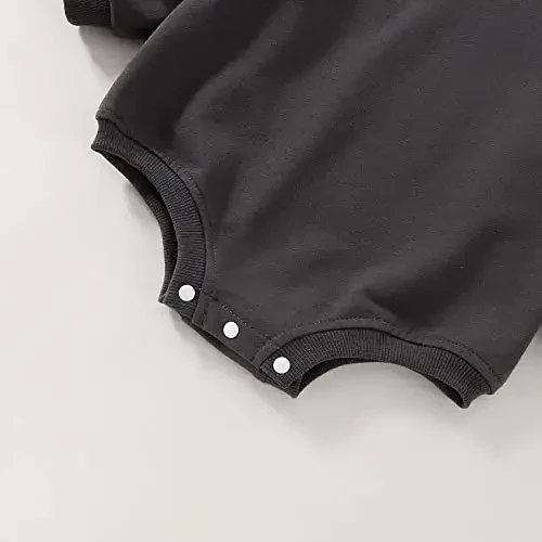 DOSYZTO Baby Boy Girl Bubble Shirt Romper Outfit Short Sleeve Summer Bodysuit Top Newborn Oversized Crewneck Jumpsuit - 6