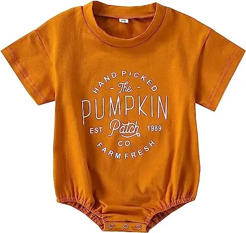 DOSYZTO Baby Boy Girl Bubble Shirt Romper Outfit Short Sleeve Summer Bodysuit Top Newborn Oversized Crewneck Jumpsuit - 1