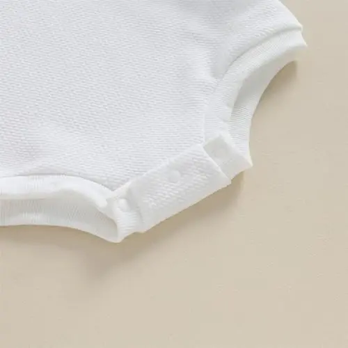 DOSYZTO Baby Boy Girl Bubble Shirt Romper Outfit Short Sleeve Summer Bodysuit Top Newborn Oversized Crewneck Jumpsuit - 6