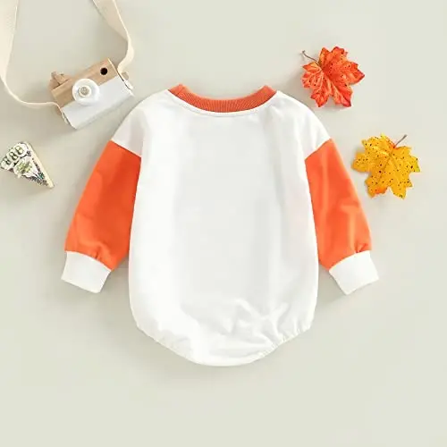 DOSYZTO Baby Boy Girl Bubble Shirt Romper Outfit Short Sleeve Summer Bodysuit Top Newborn Oversized Crewneck Jumpsuit - 4