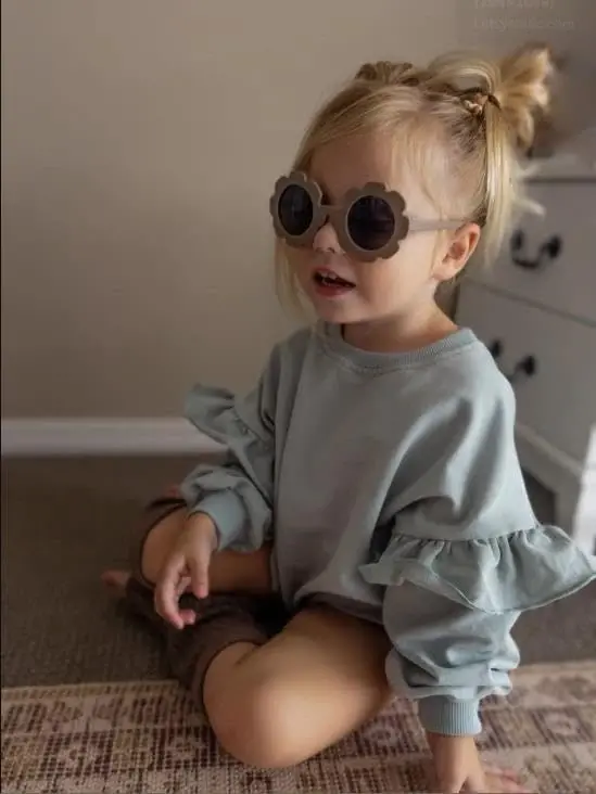 DOSYZTO Baby Boy Girl Bubble Shirt Romper Outfit Short Sleeve Summer Bodysuit Top Newborn Oversized Crewneck Jumpsuit - 2