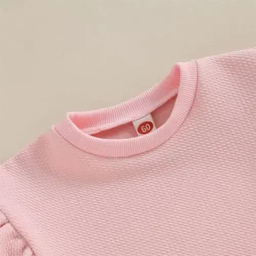 DOSYZTO Baby Boy Girl Bubble Shirt Romper Outfit Short Sleeve Summer Bodysuit Top Newborn Oversized Crewneck Jumpsuit - 5