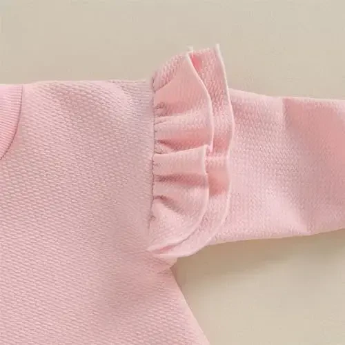 DOSYZTO Baby Boy Girl Bubble Shirt Romper Outfit Short Sleeve Summer Bodysuit Top Newborn Oversized Crewneck Jumpsuit - 7