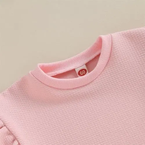 DOSYZTO Baby Boy Girl Bubble Shirt Romper Outfit Short Sleeve Summer Bodysuit Top Newborn Oversized Crewneck Jumpsuit - 5