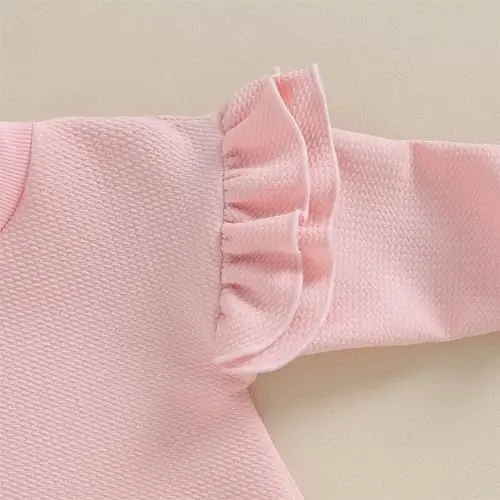 DOSYZTO Baby Boy Girl Bubble Shirt Romper Outfit Short Sleeve Summer Bodysuit Top Newborn Oversized Crewneck Jumpsuit - 7