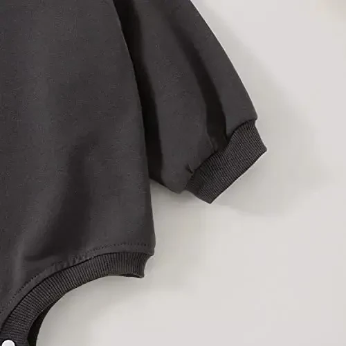 DOSYZTO Baby Boy Girl Bubble Shirt Romper Outfit Short Sleeve Summer Bodysuit Top Newborn Oversized Crewneck Jumpsuit - 5