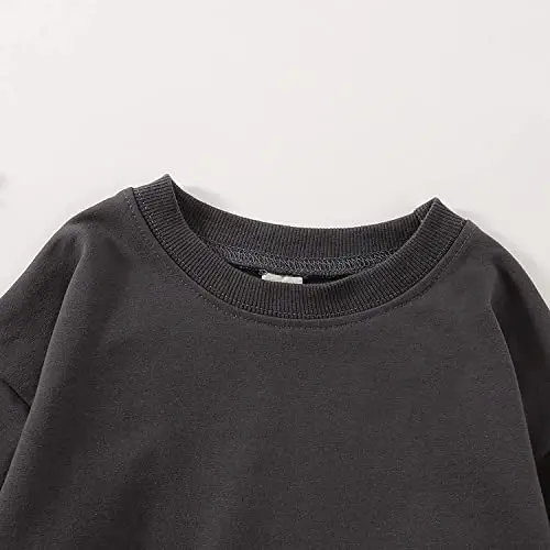 DOSYZTO Baby Boy Girl Bubble Shirt Romper Outfit Short Sleeve Summer Bodysuit Top Newborn Oversized Crewneck Jumpsuit - 4