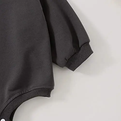 DOSYZTO Baby Boy Girl Bubble Shirt Romper Outfit Short Sleeve Summer Bodysuit Top Newborn Oversized Crewneck Jumpsuit - 5