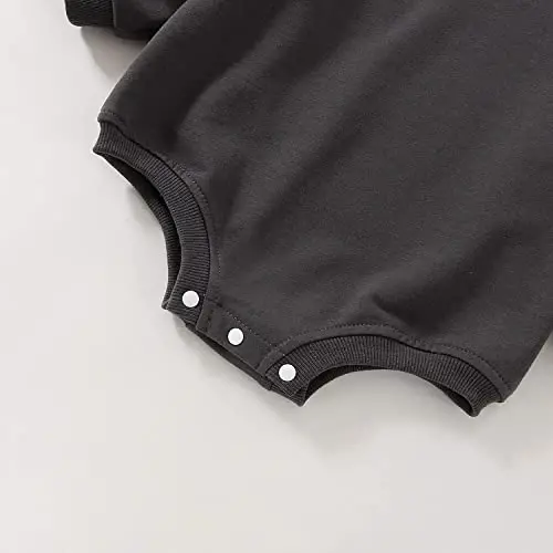 DOSYZTO Baby Boy Girl Bubble Shirt Romper Outfit Short Sleeve Summer Bodysuit Top Newborn Oversized Crewneck Jumpsuit - 6