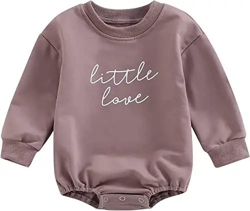 DOSYZTO Baby Boy Girl Bubble Shirt Romper Outfit Short Sleeve Summer Bodysuit Top Newborn Oversized Crewneck Jumpsuit - 1
