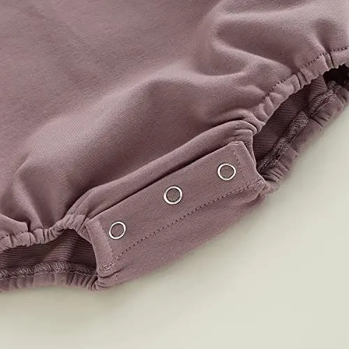 DOSYZTO Baby Boy Girl Bubble Shirt Romper Outfit Short Sleeve Summer Bodysuit Top Newborn Oversized Crewneck Jumpsuit - 6