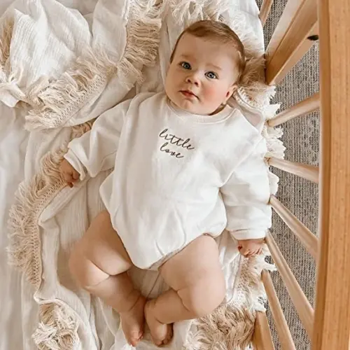 DOSYZTO Baby Boy Girl Bubble Shirt Romper Outfit Short Sleeve Summer Bodysuit Top Newborn Oversized Crewneck Jumpsuit - DOSYZTO (1)
