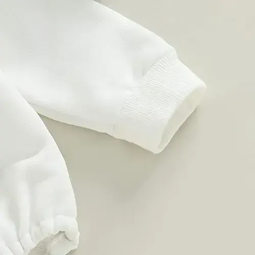 DOSYZTO Chaqaloq bola qiz pufak ko'ylak Romper Kiyim Qisqa yengli yozgi Bodysuit Top Yangi tug'ilgan katta o'lchamli ekipaj bo'yinbog'li kombinezon - 6