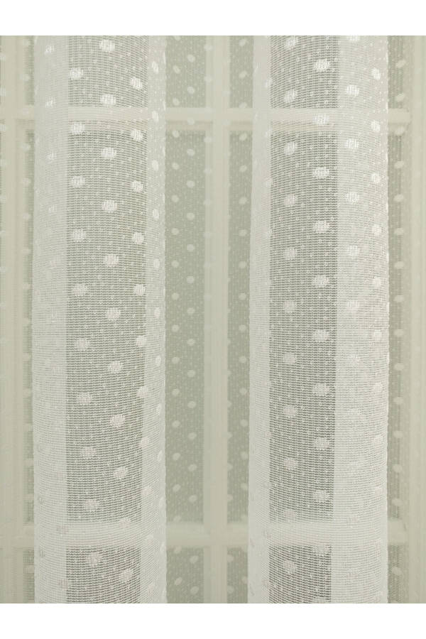 Dotted Lace Voile Curtain, 350x250, Tight Pleats, 1/3 - 6