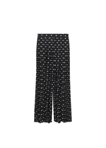 Dotted pleated trousers - 9