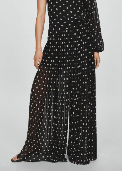 Dotted pleated trousers - 11