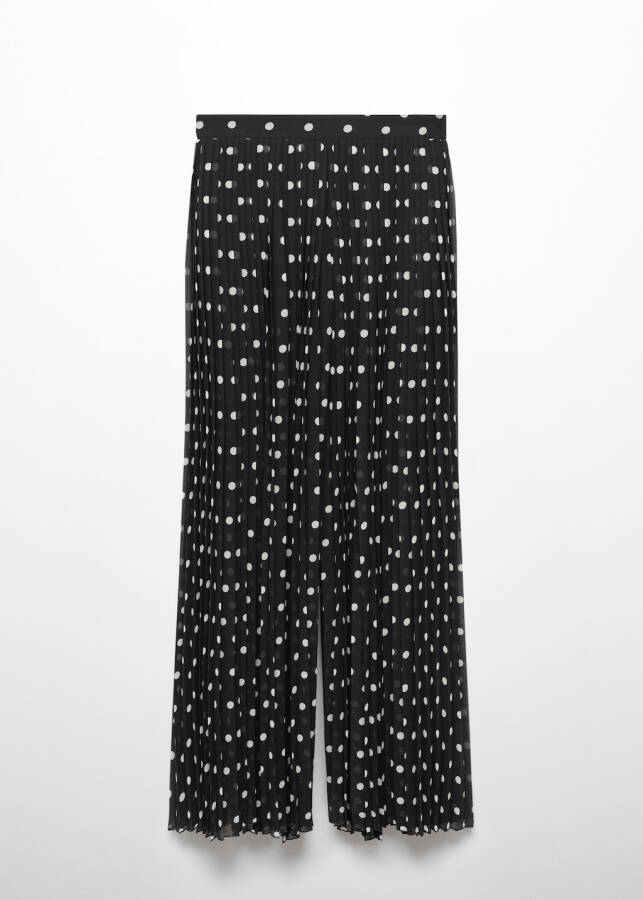 Dotted pleated trousers - 1