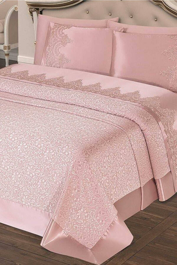 Double Bed Quilt Set 6 Pieces Selin Dowry Model 78 - 1