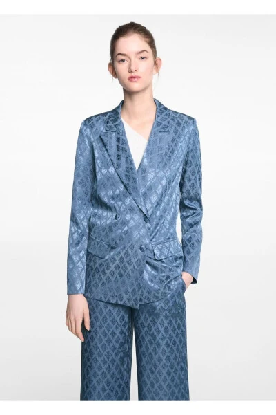 Double-breasted blazer jacket - 1