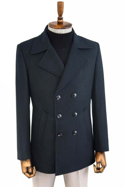 Double-breasted green wool coat - Wessi - 3