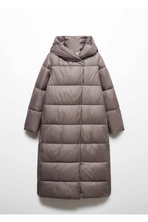 Double-breasted quilted anorak - 3