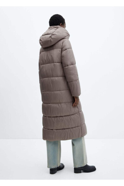Double-breasted quilted anorak - 4