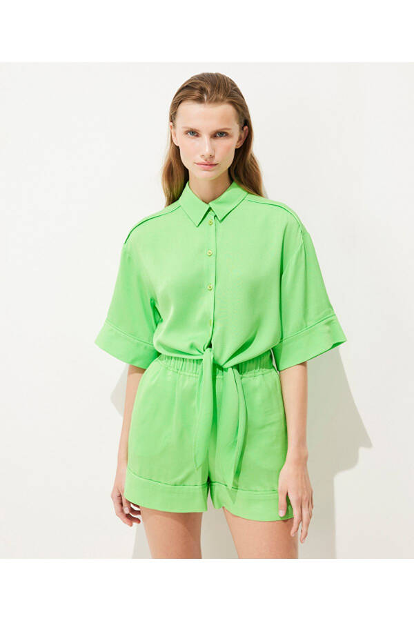 Double-breasted shirt with double sleeves - 2