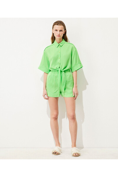 Double-breasted shirt with double sleeves - 4