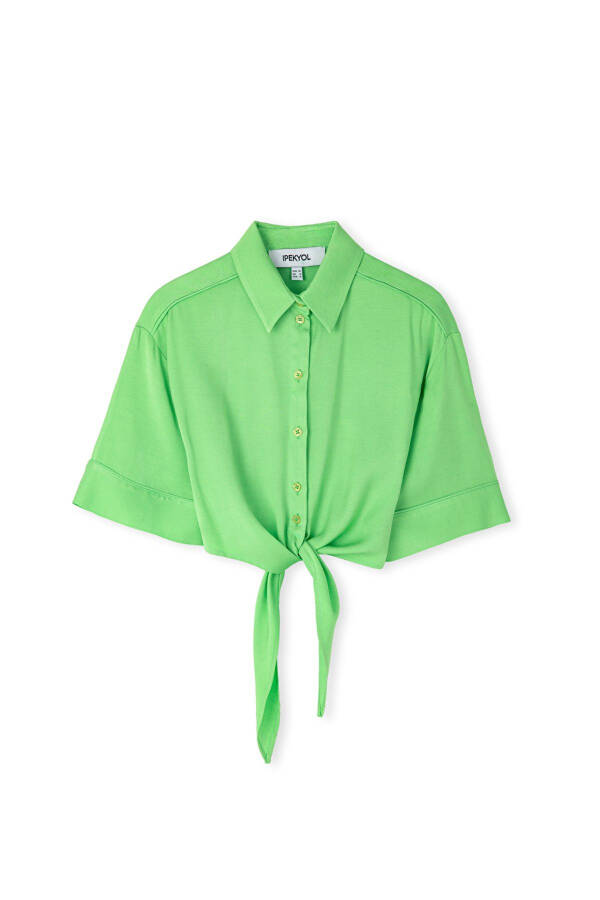 Double-breasted shirt with double sleeves - 7