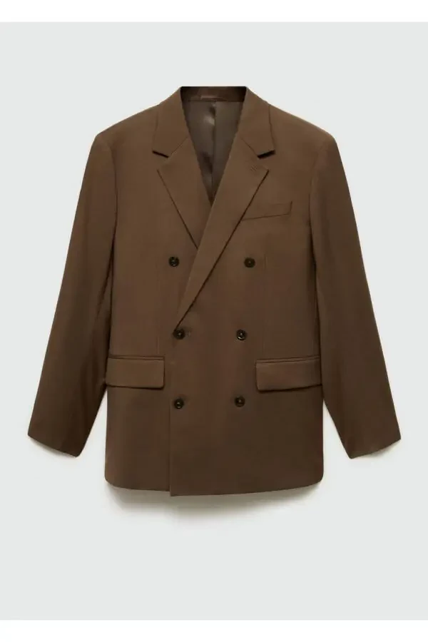 Double-breasted slim fit blazer jacket - 3