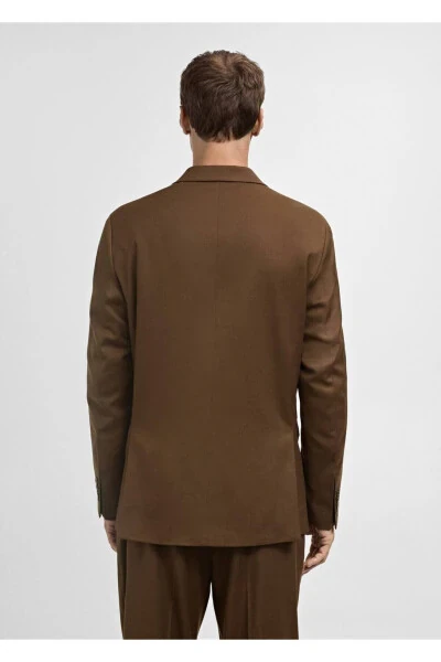 Double-breasted slim fit blazer jacket - 4