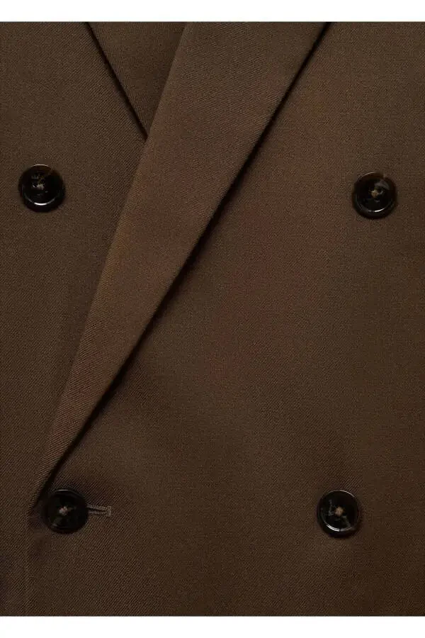 Double-breasted slim fit blazer jacket - 6