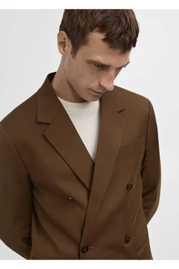 Double-breasted slim fit blazer jacket - 7