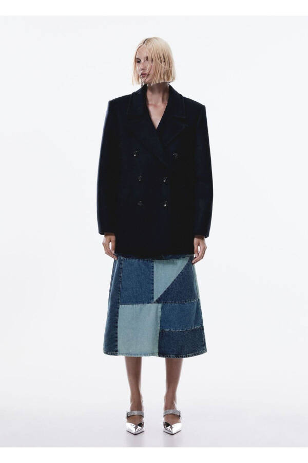 Double-breasted wool coat - 2