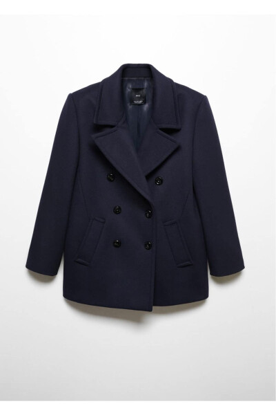 Double-breasted wool coat - 3