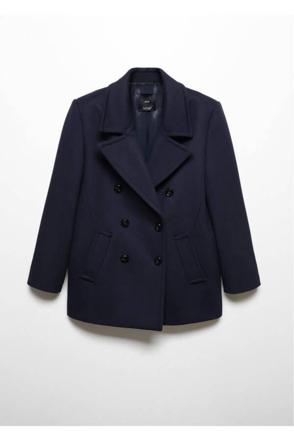 Double-breasted wool coat - 3