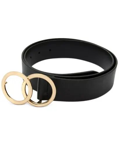 Double Circle Belt, Created for Modazone - Black/Gold - I.N.C. International Concepts (1)