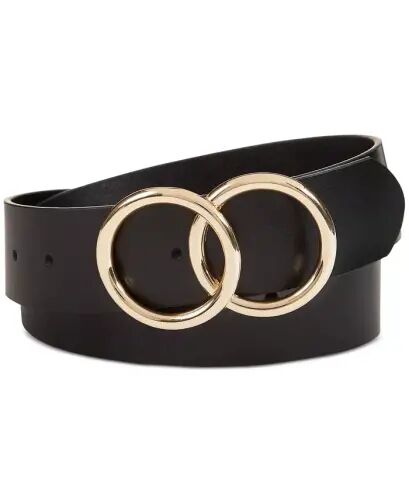 Double Circle Belt, Created for Modazone - Black/Gold - 1