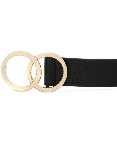 Double Circle Belt, Created for Modazone - Black/Gold - 3