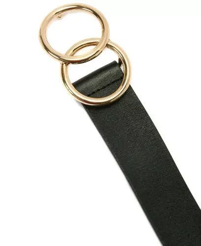 Double Circle Belt, Created for Modazone - Black/Gold - 4